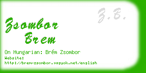 zsombor brem business card